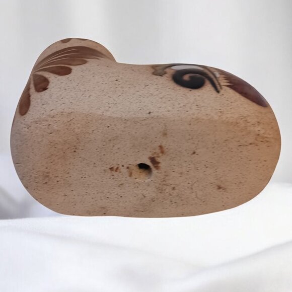 Boho Vintage Handpainted Mexican Tonalá Pottery Owl Figurine Art - Picture 10 of 13